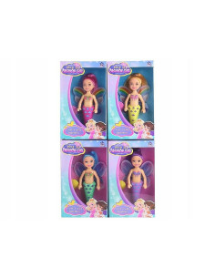 LALKA SYRENKA ZE SKRZYDEŁKAMI Z DŁUGIMI WŁOSAMI I...