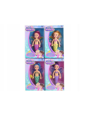 LALKA SYRENKA ZE SKRZYDEŁKAMI Z DŁUGIMI WŁOSAMI...