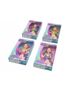 LALKA SYRENKA ZE SKRZYDEŁKAMI Z DŁUGIMI WŁOSAMI I... 2