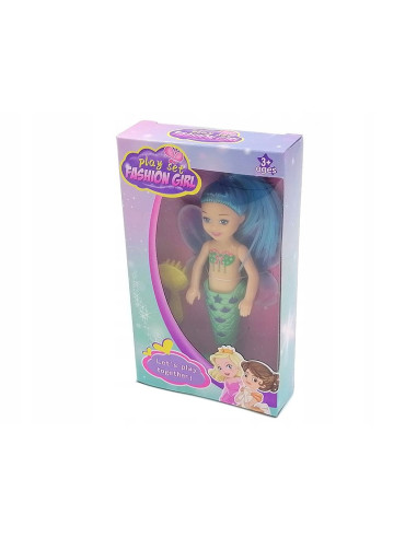 LALKA SYRENKA ZE SKRZYDEŁKAMI Z DŁUGIMI WŁOSAMI...