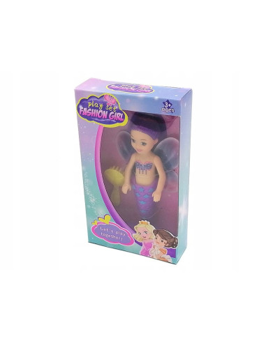 LALKA SYRENKA ZE SKRZYDEŁKAMI Z DŁUGIMI WŁOSAMI...