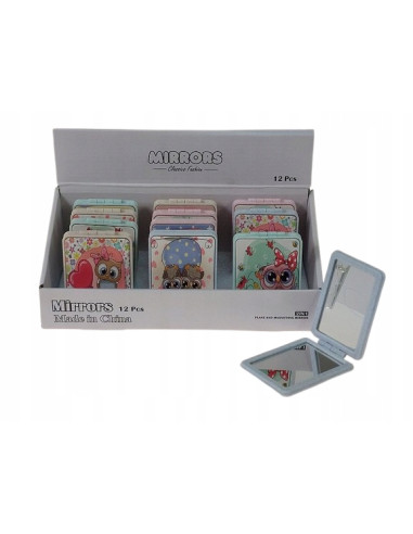 LUSTERKO KIESZONKOWE DWUSTRONNE SOWA SÓWKA