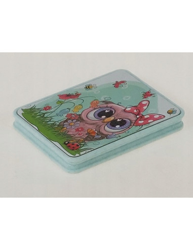 LUSTERKO KIESZONKOWE DWUSTRONNE SOWA SÓWKA