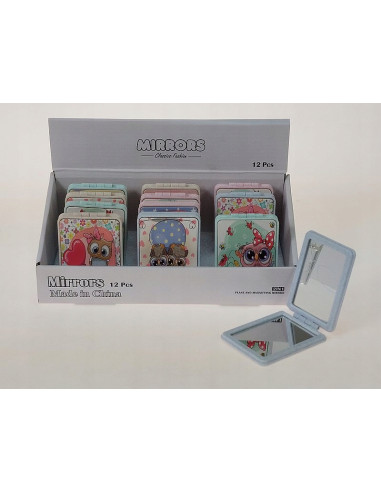 LUSTERKO KIESZONKOWE DWUSTRONNE SOWA SÓWKA