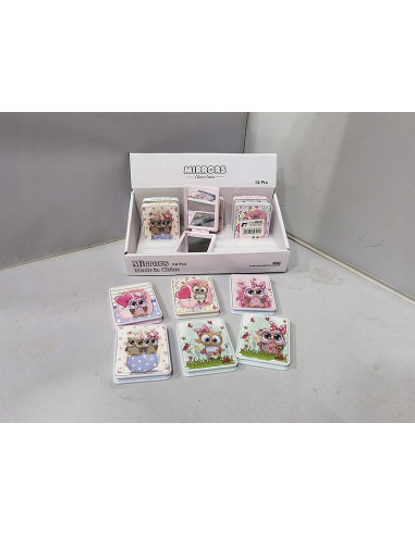 LUSTERKO KIESZONKOWE DWUSTRONNE SOWA SÓWKA