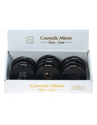 LUSTERKO KIESZONKOWE DWUSTRONNE KOTEK