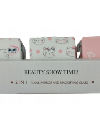 LUSTERKO KIESZONKOWE DWUSTRONNE KOTEK