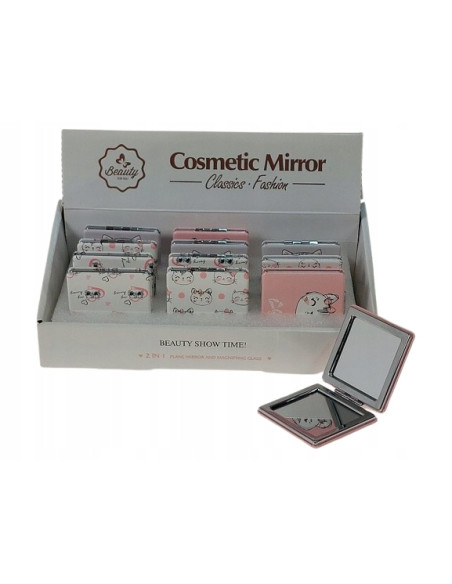 LUSTERKO KIESZONKOWE DWUSTRONNE KOTEK