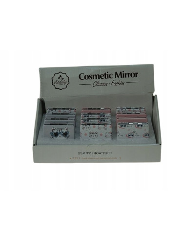 LUSTERKO KIESZONKOWE DWUSTRONNE KOTEK
