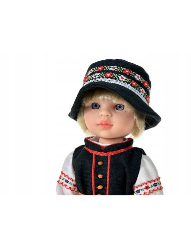 LALKA W STROJU LUDOWYM ŁOWICKIM MÓWI I ŚPIEWA...