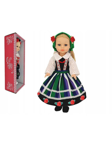 LALKA W STROJU LUDOWYM MÓWI I ŚPIEWA 38cm LALKA...