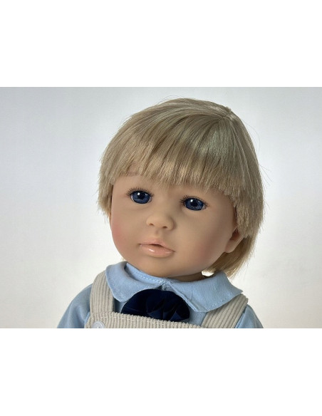 LALKA CHŁOPIEC anatomiczna, winylowa 50cm jasne włosy MÓWI ŚPIEWA PO POLSKU