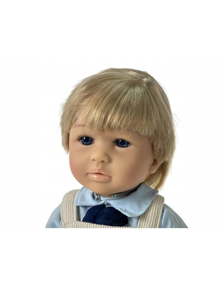 LALKA CHŁOPIEC anatomiczna, winylowa 50cm jasne włosy MÓWI ŚPIEWA PO POLSKU