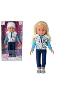 LALKA 43CM Z DŁUGIMI JASNYMI WŁOSAMI OPAKOWANIE PREZENTOWE 2