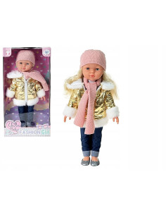 LALKA 43CM Z DŁUGIMI JASNYMI WŁOSAMI OPAKOWANIE PREZENTOWE 2