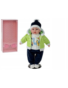 BOBAS LALKA 45cm MÓWI,ŚPIEWA+smoczek+lux opakowana 2