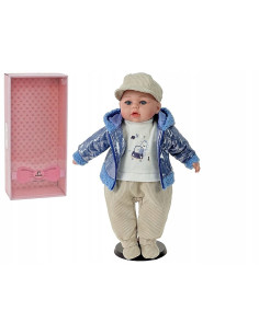 BOBAS LALKA 45cm MÓWI,ŚPIEWA+smoczek+lux opakowana 2
