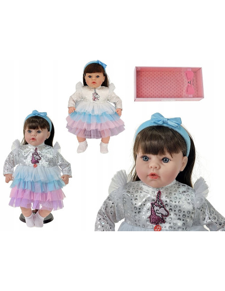 LALKA BOBAS 45CM. Mówi i śpiewa SZYTE WŁOSY