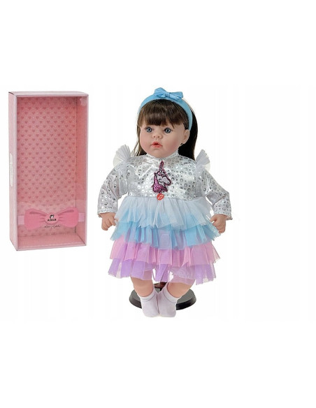 LALKA BOBAS 45CM. Mówi i śpiewa SZYTE WŁOSY