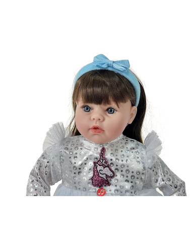 LALKA BOBAS 45CM. Mówi i śpiewa SZYTE WŁOSY
