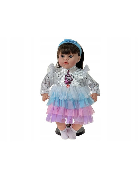LALKA BOBAS 45CM. Mówi i śpiewa SZYTE WŁOSY