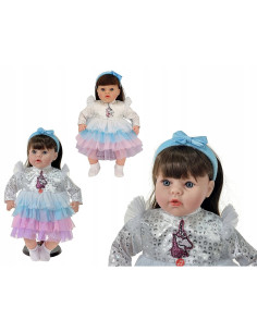 LALKA BOBAS 45CM. Mówi i śpiewa SZYTE WŁOSY