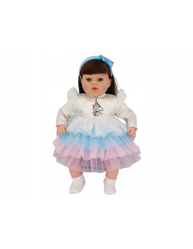 LALKA BOBAS 45CM. Mówi i śpiewa SZYTE WŁOSY