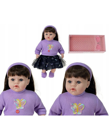 LALKA BOBAS 45CM. Mówi i śpiewa SZYTE WŁOSY