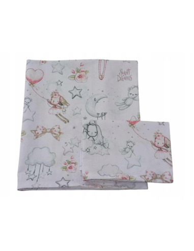 Poszewki bawełniane 2szt 100x75cm 60x40cm