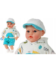 LALKA BOBAS 45CM MÓWI I ŚPIEWA PO POLSKU + SMOCZEK...