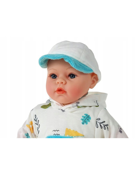 LALKA BOBAS 45CM MÓWI I ŚPIEWA PO POLSKU + SMOCZEK INTERAKTYWNA, BABY