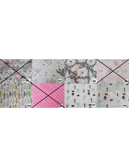 Poszewki bawełniane 2szt. 100x75 ,40x30 POSZEWKI DLA DZIECI