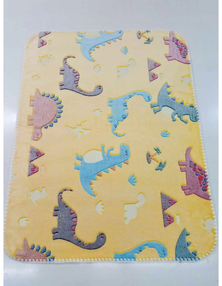 KOCYK PUSZYSTY DLA DZIECI świecący w ciemności DINOZAURY DINO 100X75