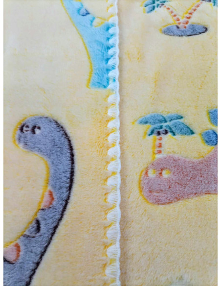 KOCYK PUSZYSTY DLA DZIECI świecący w ciemności DINOZAURY DINO 100X75