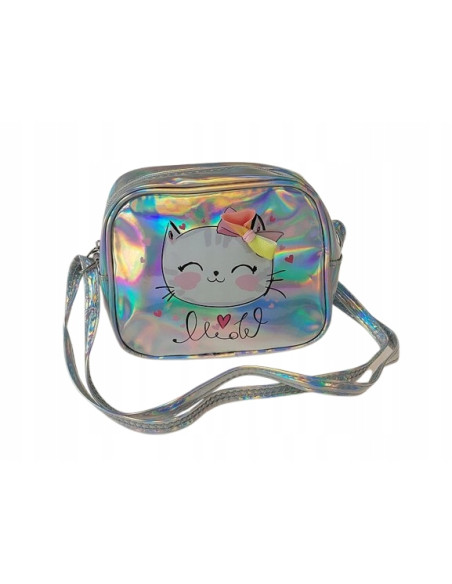 TOREBKA dla dzieci. Wzór KOTEK, TOREBKA Z REGULOWANYM PASKIEM