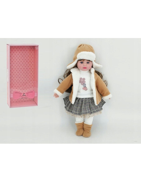 LALKA BOBAS 45cm. zgina ręce, nogi. MÓWI, ŚPIEWA. W opakowniu prezentowym