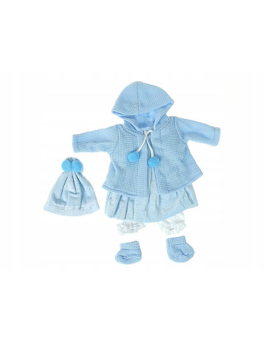 UBRANKA DLA LALKI 45 CM SUKIENKA PŁASZCZYK...