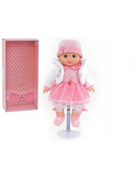 LALKA BOBAS 40cm MÓWI ŚPIEWA ZAMYKA OCZY