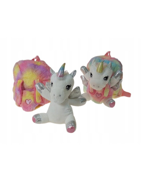 PLECAK JEDNOROŻEC. JEDNOROŻEC - MASKOTKA ODPINANA