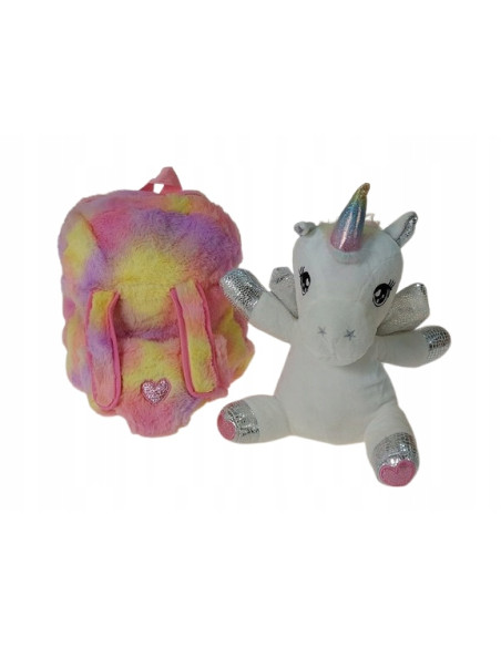 PLECAK JEDNOROŻEC. JEDNOROŻEC - MASKOTKA ODPINANA