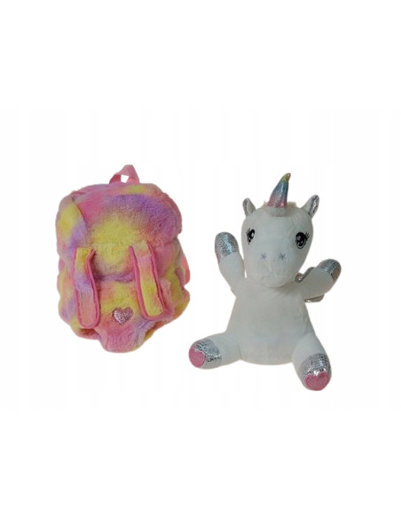 PLECAK JEDNOROŻEC. JEDNOROŻEC - MASKOTKA ODPINANA