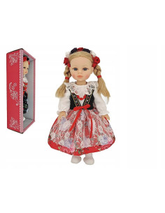 LALKA W STROJU LUDOWYM MÓWI I ŚPIEWA 38cm LALKA KRAKOWIANKA