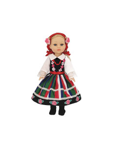 LALKA W STROJU LUDOWYM MÓWI I ŚPIEWA 38cm LALKA ŁOWICZANKA 2