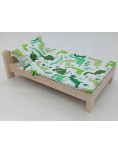 ŁÓŻKO DLA LALEK. ŁÓŻECZKO Z POŚCIELĄ BAWEŁNIANĄ