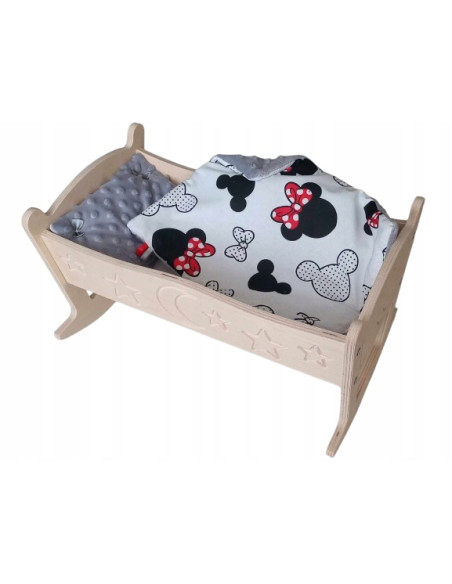 KOŁYSKA dla lalek Z POŚCIELĄ KOŁYSKA Z GRAWEREM