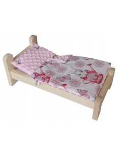 ŁÓŻKO DLA LALKI. ŁÓŻECZKO Z POŚCIELĄ DLA LALEK