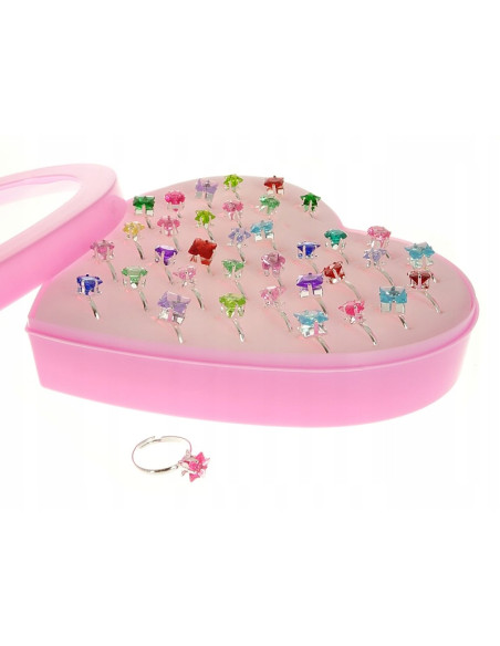 Pierścionki dla dziewczynki dzieci biżuteria 36w1