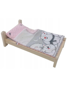 ŁÓŻKO duże DLA LALEK ŁÓŻECZKO DLA LALKI BOBAS BORN Łóżko,...