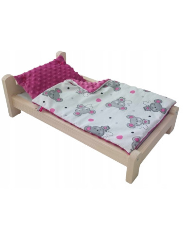 ŁÓŻKO duże DLA LALEK ŁÓŻECZKO DLA LALKI BOBAS...