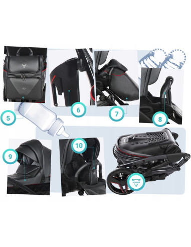 Wózek dziecięcy Junama S-CLASS (2 w 1) 09